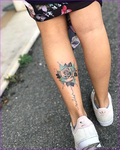 tattoo para mujer en la pierna|100 Diseños de Tatuajes en las Piernas